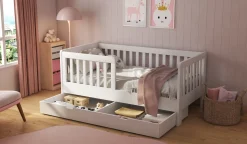 Cabino Peuterbed Met Lade Joan 70 x 140 cm Wit