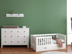 Cabino Peuterkamer Met Lade Joan Wit 2 Delig met Bretagne Commode