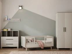 Cabino Peuterkamer Timo Clay 3 Delig met Commode Geneve en Kledingkast Geneve