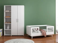 Cabino Peuterkamer Timo Wit 2 Delig met Lars Kledingkast