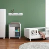 Cabino Peuterkamer Timo Wit 3 Delig met Commode Mila en Mila Kledingkast