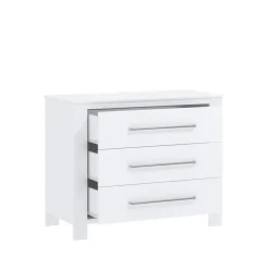 Cabino Tienerkamer Noel Wit 3 Delig met Noel Commode Wit en Noel Kledingkast Wit