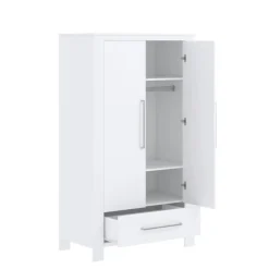 Cabino Tienerkamer Noel Wit 3 Delig met Noel Commode Wit en Noel Kledingkast Wit