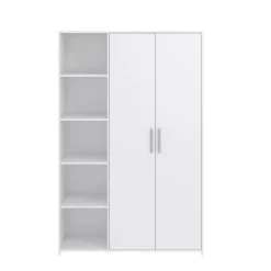 Cabino Tienerkamer Noel Wit 3 Delig met Commode Jim Wit en Lars Kledingkast Wit