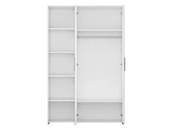 Cabino Tienerkamer Noel Wit 3 Delig met Commode Jim Wit en Lars Kledingkast Wit