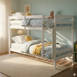 Casper Stapelbed Wit inclusief 2 Rollatenbodems