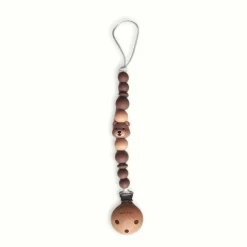 Chewies & More Clip Speenkoord Silicone Bear Brown