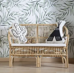 Childhome Rotan Kinderbank Montana Met Kussen Naturel