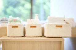 Childhome Set Van 3 Hangmandjes Teddy Ecru