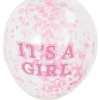 Confetti Ballonnen It's A Girl 30 cm 6 Stuks