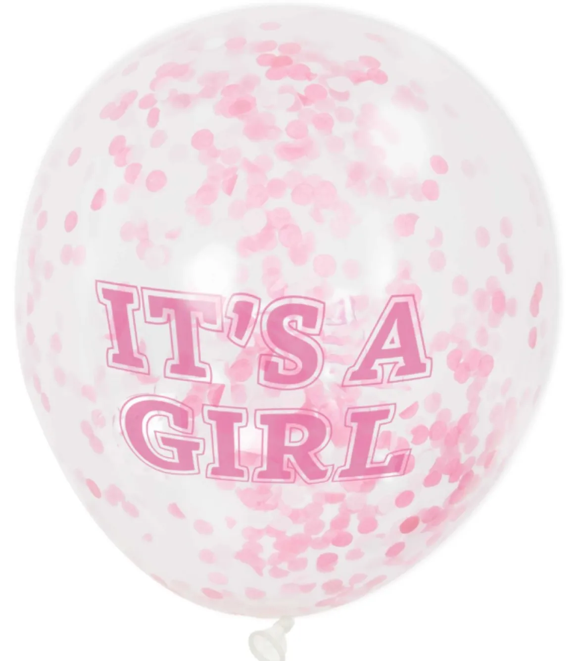 Confetti Ballonnen It's A Girl 30 cm 6 Stuks