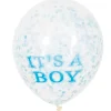 Confetti Ballonnen It's A Boy 30 cm 6 Stuks
