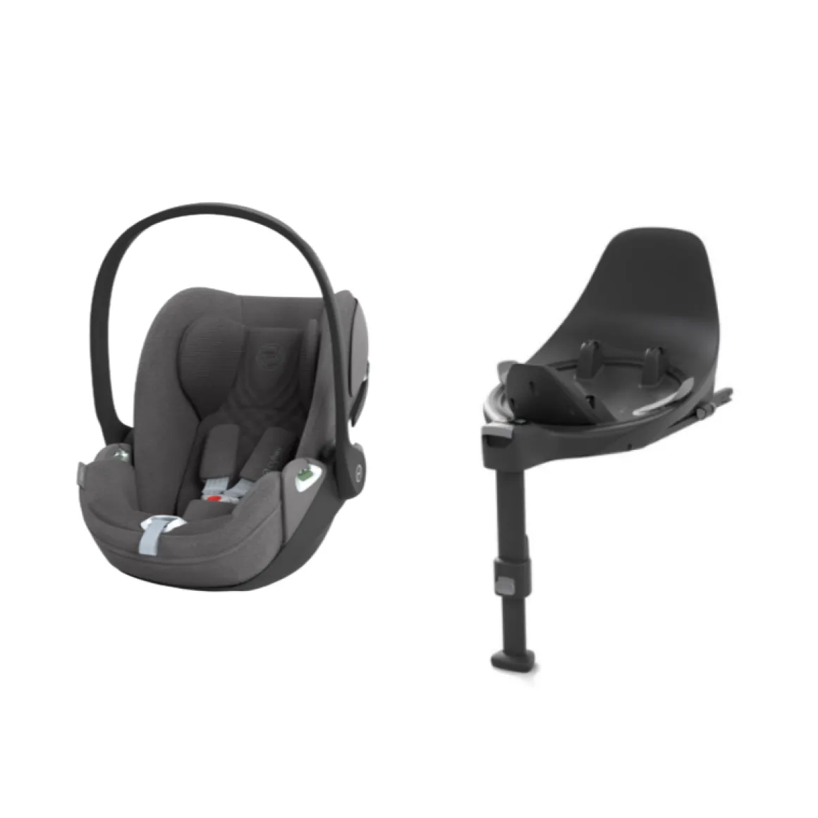 Cybex Autostoel Groep 0 Cloud T I Size Plus Mirage Grey Dark Grey + Cybex Draaibare Base T Black