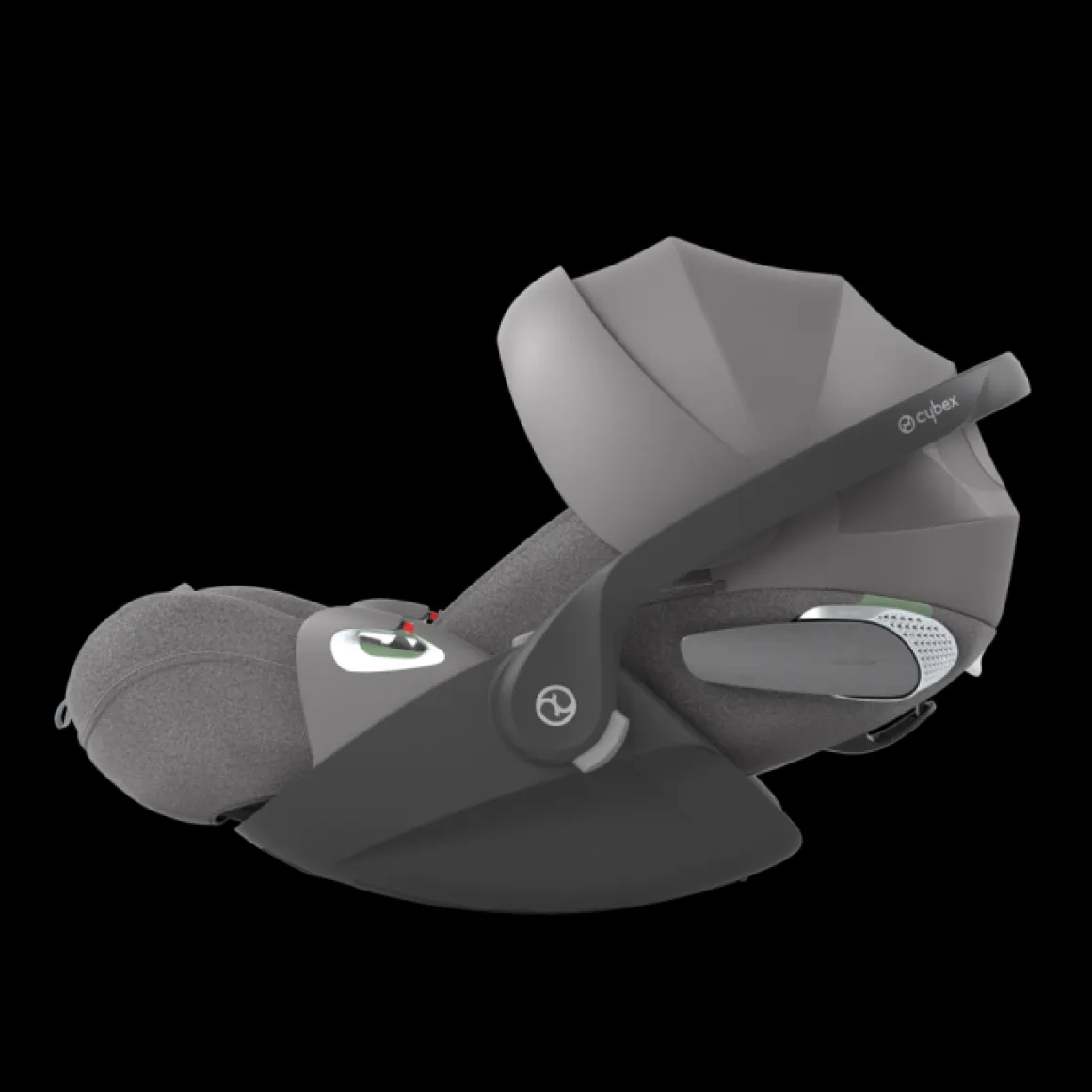 Cybex Autostoel Groep 0 Cloud T I Size Plus Mirage Grey Dark Grey + Cybex Draaibare Base T Black