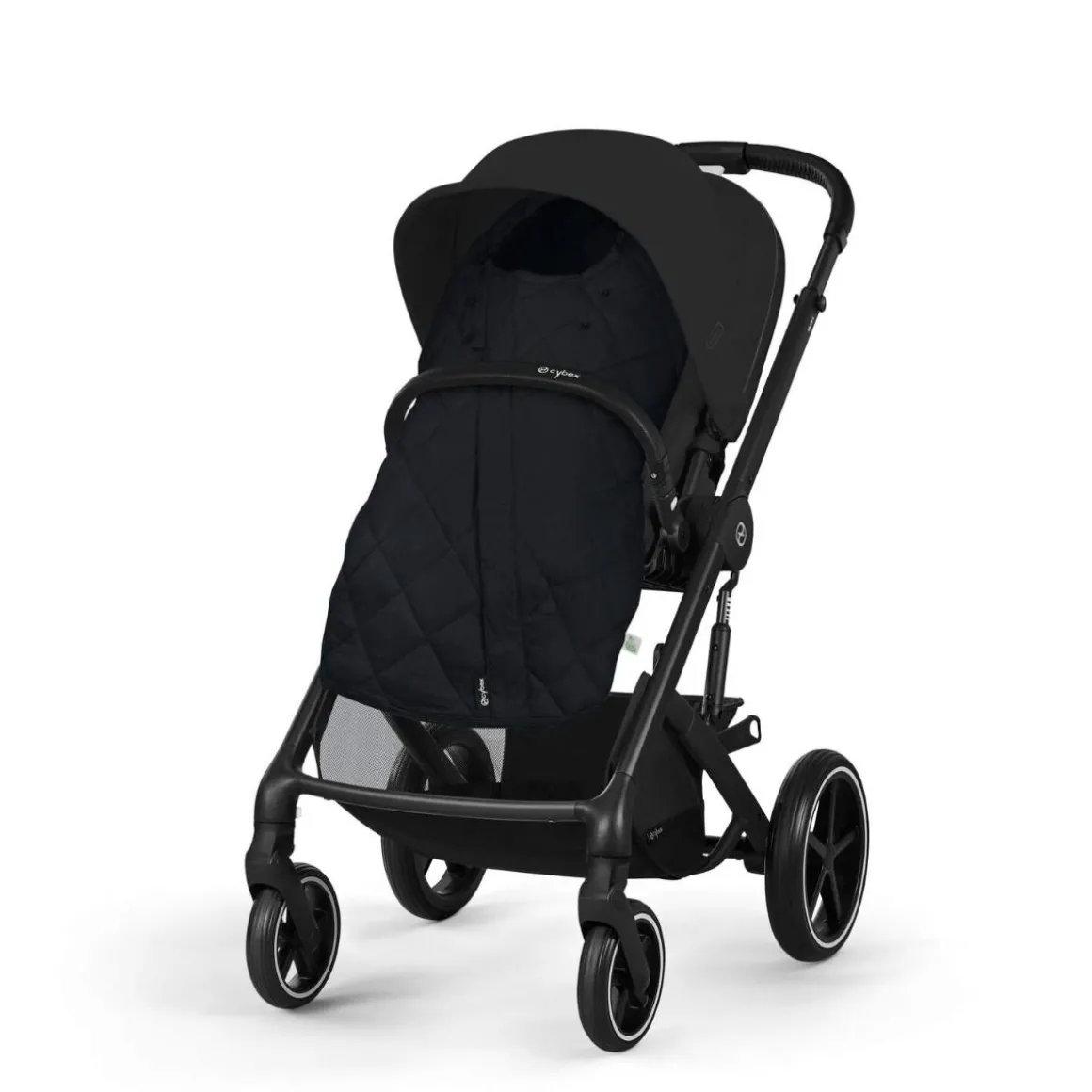 Cybex Kinderwagen 3 in 1 Balios One Box Comfort Moon Black + Voetenzak + Base G