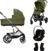 Cybex Kinderwagen 3 in 1 Balios Lux Set S Moss Green | Khaki