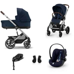 Cybex Kinderwagen 3 in 1 Balios Set M Lux Ocean Blue | Navy Blue