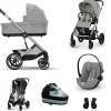 Cybex Kinderwagen 3 in 1 Balios Set L Lux Stone Grey | Mid Grey