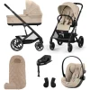 Cybex Kinderwagen 3 in 1 Balios One Box Comfort Almond Beige + Voetenzak + Base G