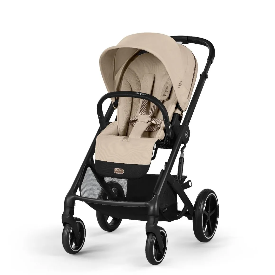 Cybex Kinderwagen 3 in 1 Balios One Box Comfort Almond Beige + Voetenzak + Base G