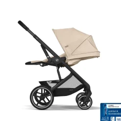 Cybex Kinderwagen 3 in 1 Balios One Box Comfort Almond Beige + Voetenzak + Base G