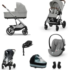 Cybex Kinderwagen 3 in 1 Balios Set XL Lux Stone Grey | Mid Grey