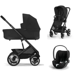 Cybex Kinderwagen 3 In 1 Talos S Lux Black Moon Black Met Cybex Autostoel Cloud T