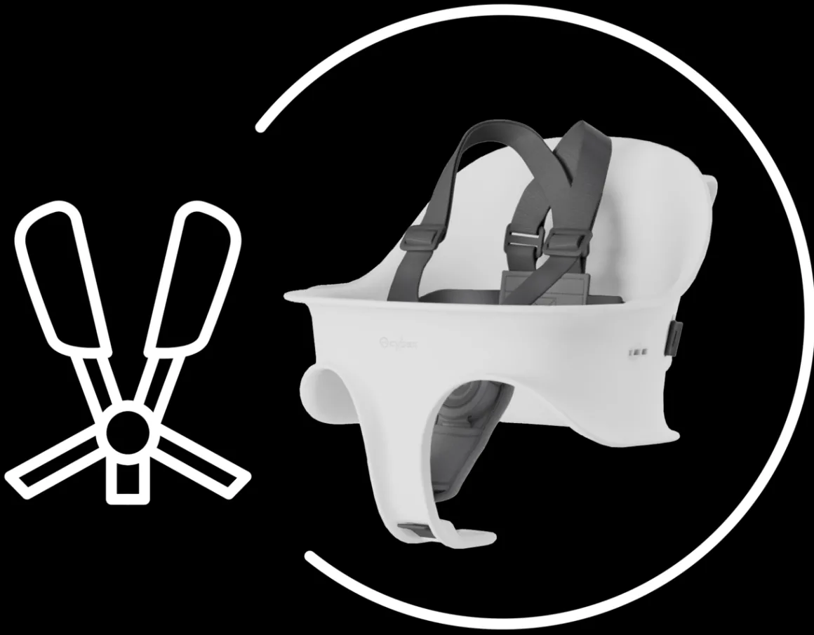 Cybex Lemo / Click & Fold Harness Light Grey