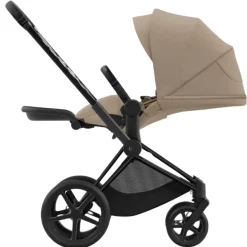 Cybex Priam Kinderwagen 3 In 1 Matt Black Cozy Beige + Isofix base
