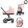 Cybex Priam Kinderwagen 3 In 1 Peach Pink Light Pink Kies Kleur Frame Met Cybex Autostoel Cloud T