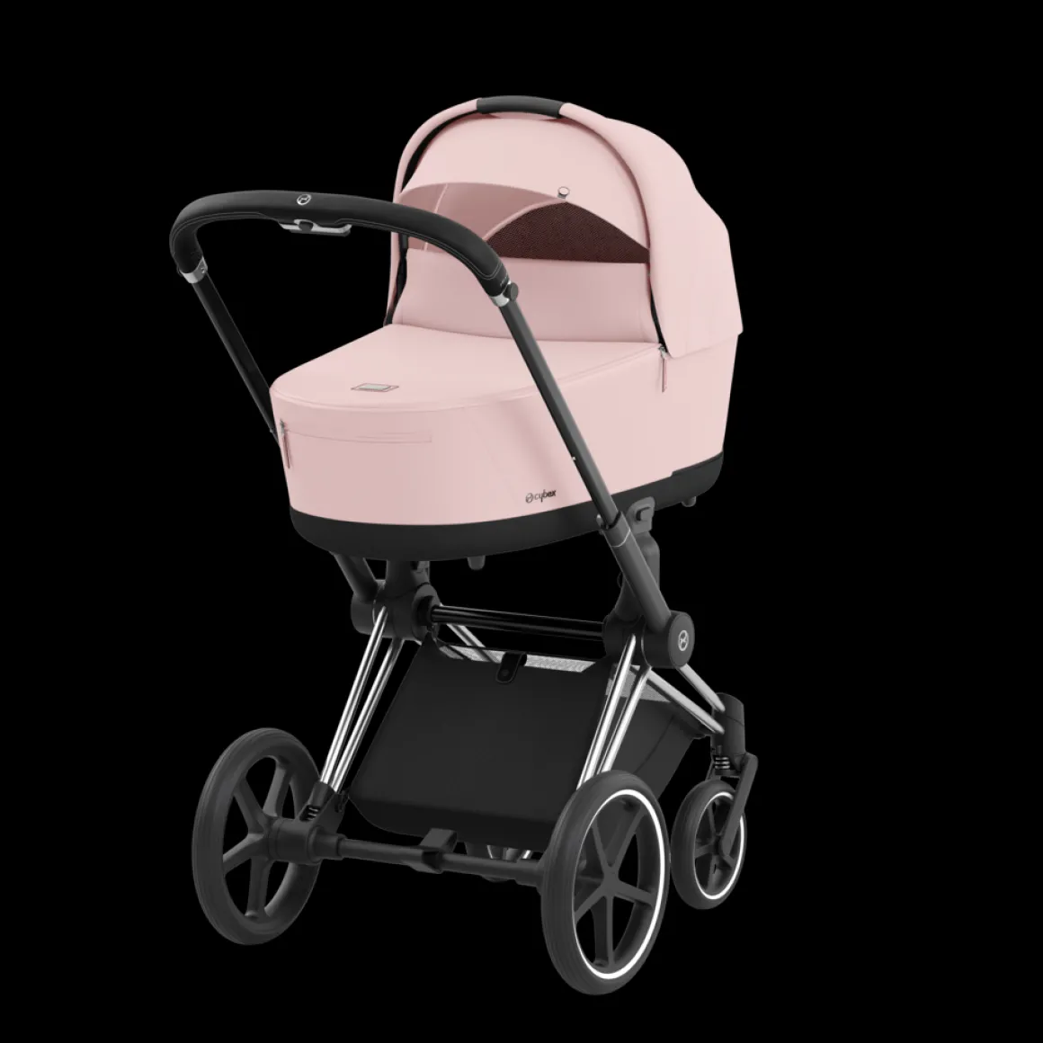 Cybex Priam Kinderwagen 3 In 1 Peach Pink Light Pink Kies Kleur Frame Met Cybex Autostoel Cloud T