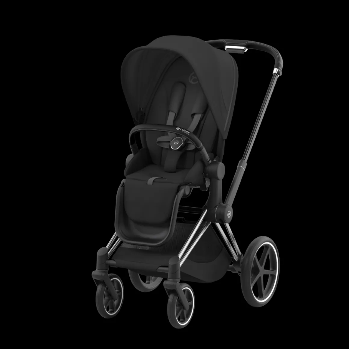 Cybex Priam Kinderwagen 3 In 1 Sepia Black Kies Kleur Frame Met Cybex Autostoel Cloud T
