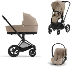 Cybex Priam Kinderwagen 3 In 1 Matt Black Cozy Beige