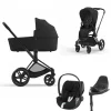 Cybex Priam Kinderwagen 3 In 1 Matt Black Sepia Black + Isofix Base