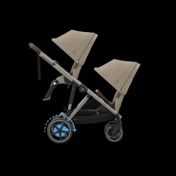 Cybex Tweeling Kinderwagen e-Gazelle S Taupe Almond Beige