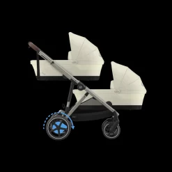 Cybex Tweeling Kinderwagen e-Gazelle S Taupe Seashell Beige Light Beige