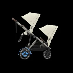 Cybex Tweeling Kinderwagen e-Gazelle S Taupe Seashell Beige Light Beige