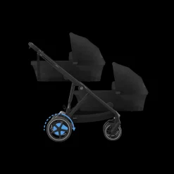 Cybex Tweeling Kinderwagen e-Gazelle S Black Moon Black