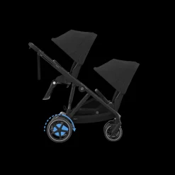 Cybex Tweeling Kinderwagen e-Gazelle S Black Moon Black