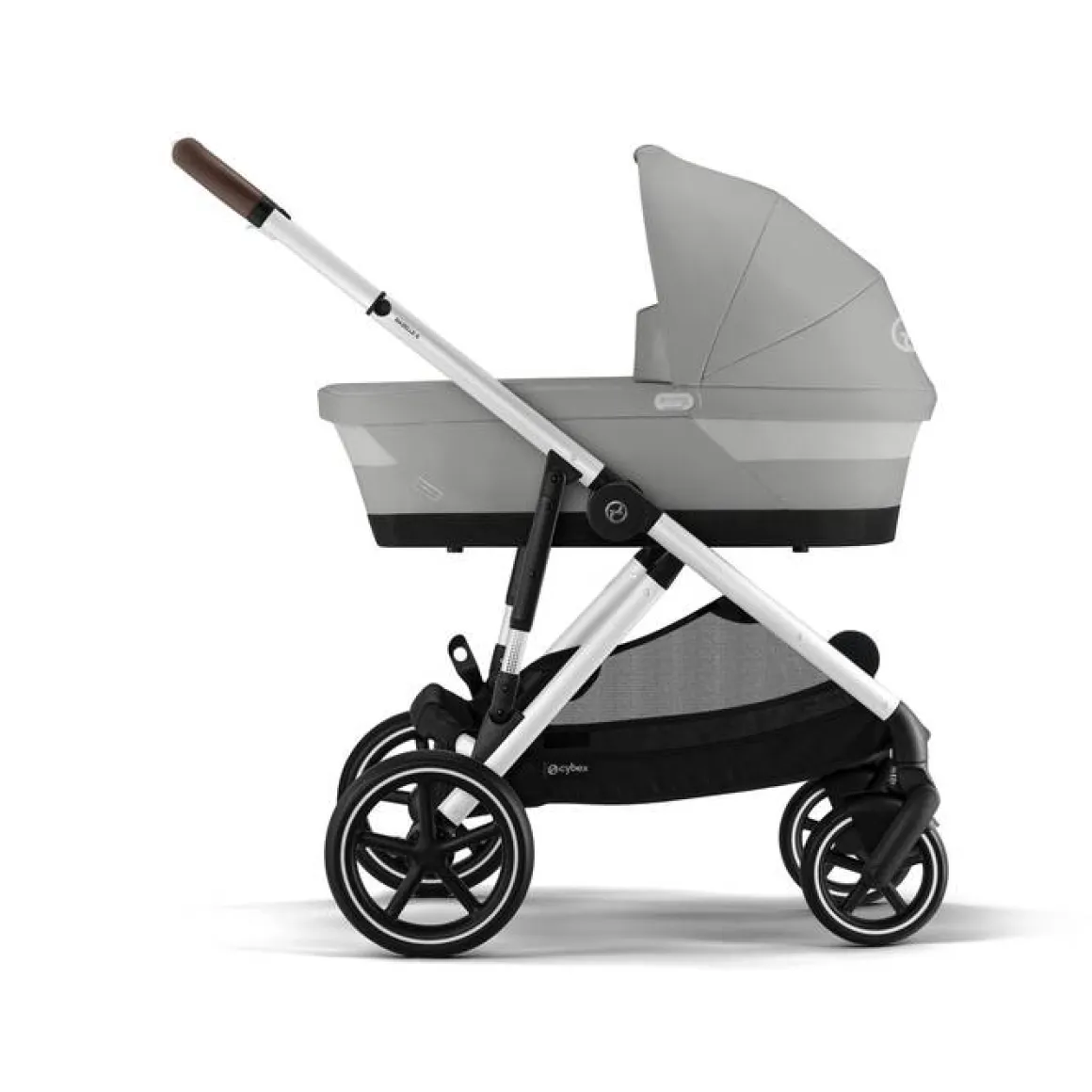 Cybex Tweeling Kinderwagen Gazelle S Silver Stone Grey Mid Grey