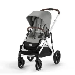 Cybex Tweeling Kinderwagen Gazelle S Silver Stone Grey Mid Grey