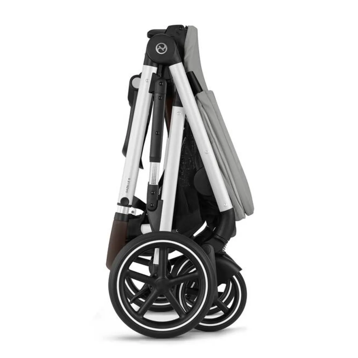Cybex Tweeling Kinderwagen Gazelle S Silver Stone Grey Mid Grey