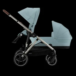 Cybex Tweeling Kinderwagen Gazelle S Taupe Stormy Blue Light Blue