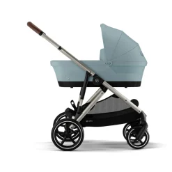 Cybex Tweeling Kinderwagen Gazelle S Taupe Stormy Blue Light Blue