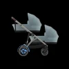 Cybex Tweeling Kinderwagen e-Gazelle S Taupe Stormy Blue Light Blue