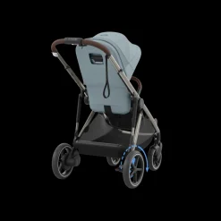 Cybex Tweeling Kinderwagen e-Gazelle S Taupe Stormy Blue Light Blue