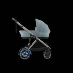 Cybex Tweeling Kinderwagen e-Gazelle S Taupe Stormy Blue Light Blue
