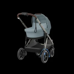 Cybex Tweeling Kinderwagen e-Gazelle S Taupe Stormy Blue Light Blue
