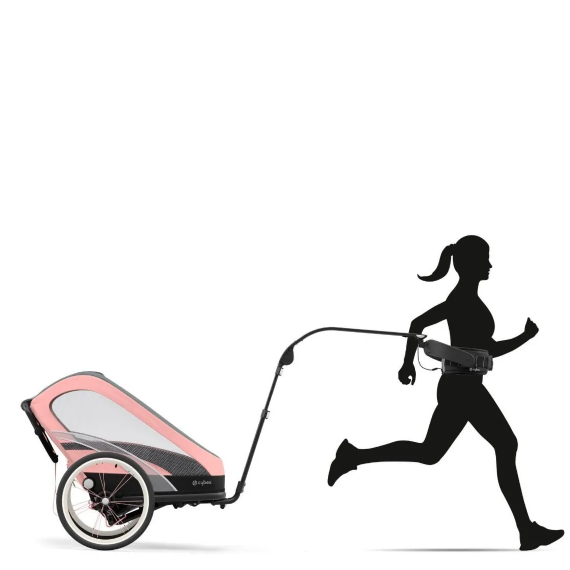 Cybex Zeno Hands Free Running Kit Black