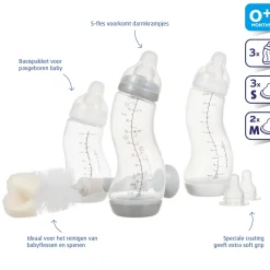 Difrax Starterset Pasgeborenen Met Flessenborstel